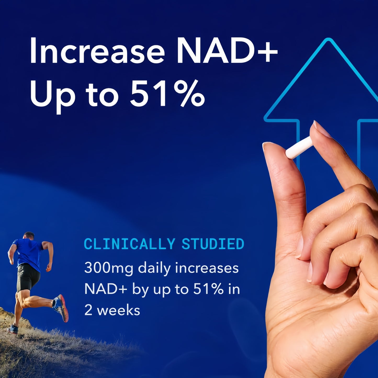TRU NIAGEN Patented NAD+ Supplement, 300mg Niagen, 30 Servings | Nicotinamide Riboside (NR) Take 1 Daily | 1 Bottle